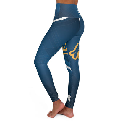 HUSTLE 1 High Waisted Yoga Leggings (AOP)