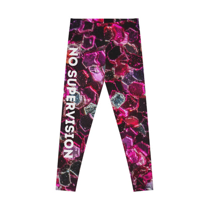 NO SUPERVISION NEEDED Stretchy Leggings (AOP)