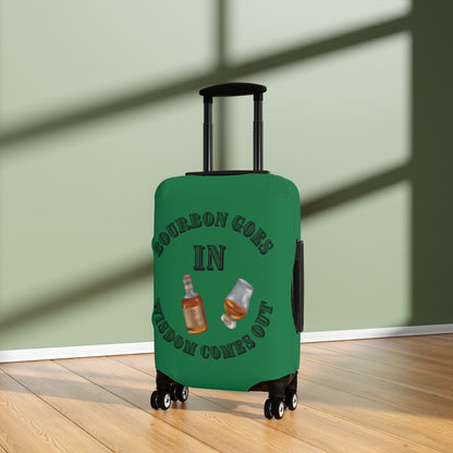 BOURBON GOES IN GREEN Luggage Cover