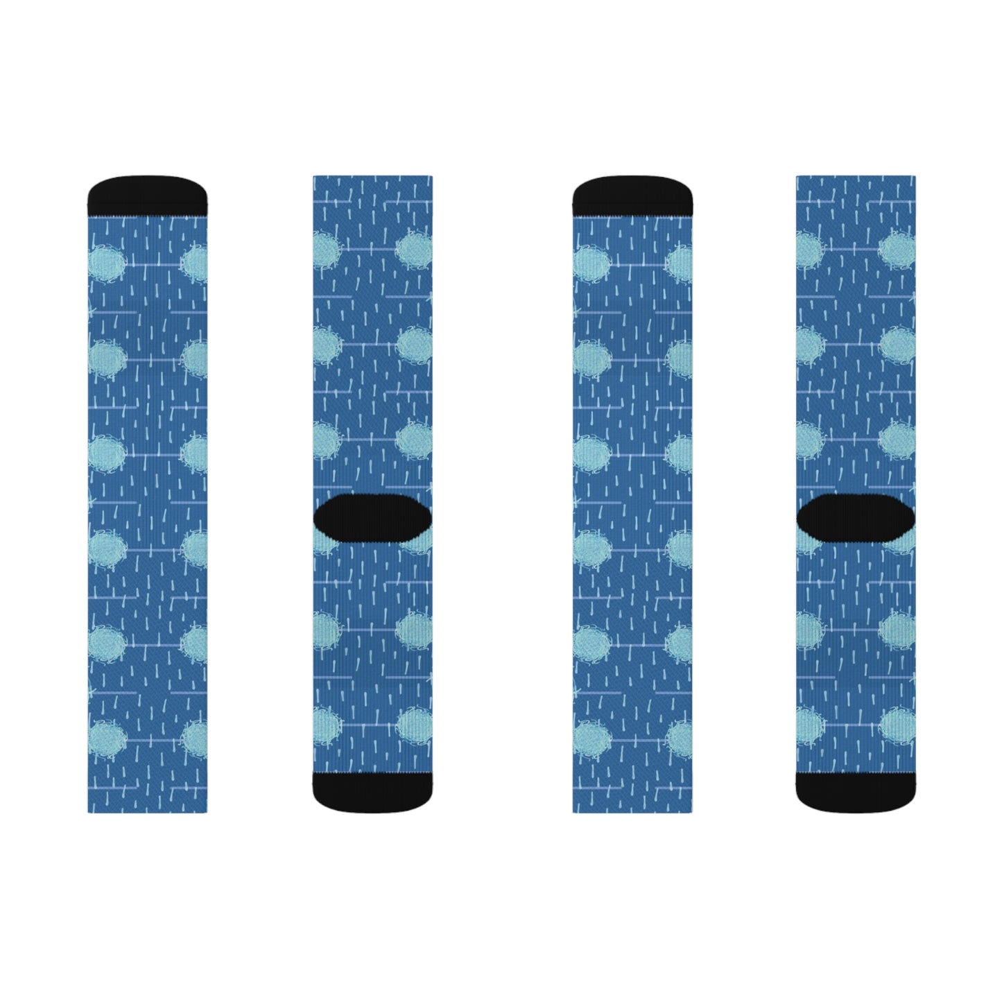 Blue spot Sublimation Socks