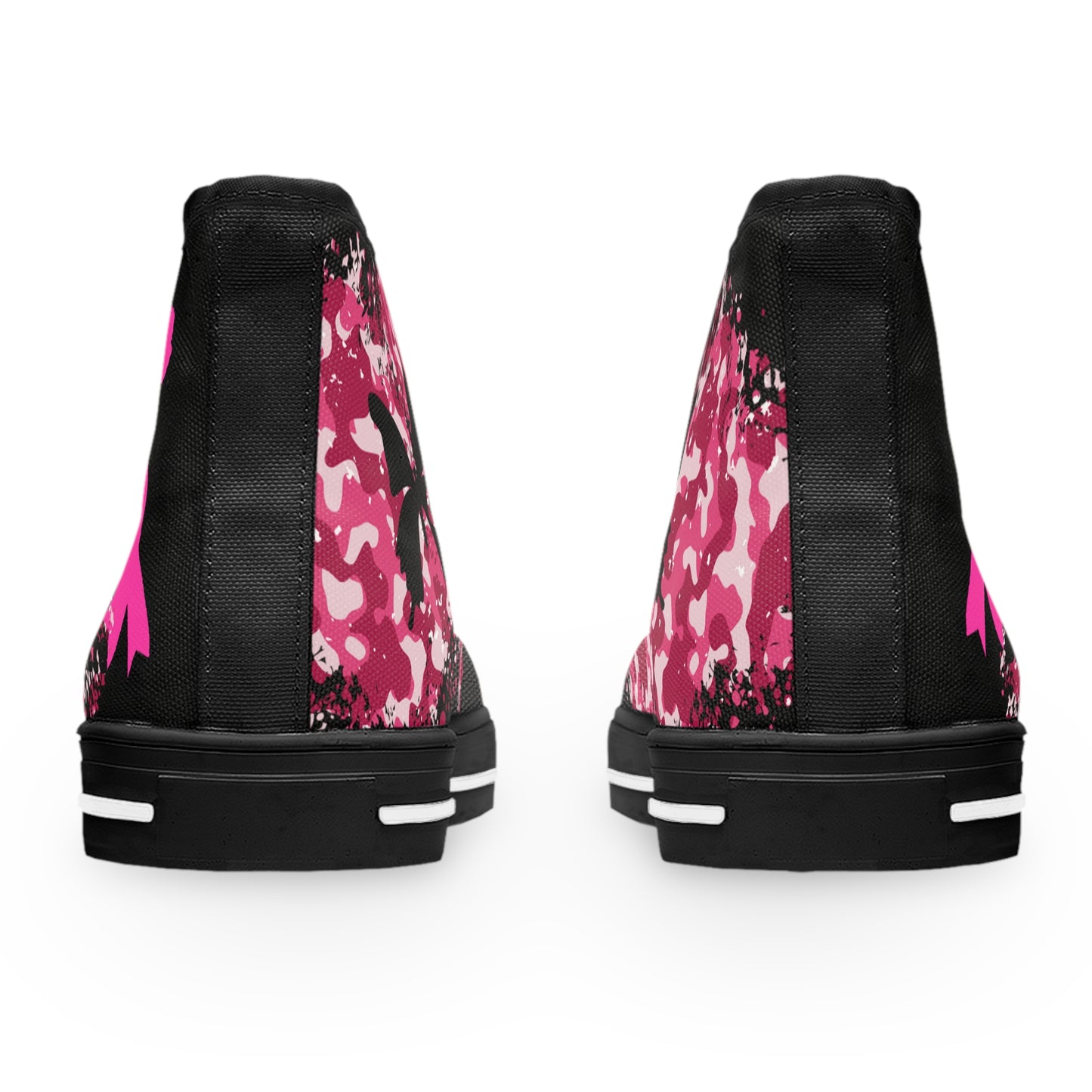 The Camo Pink  DESIGN THEN PAY Women's High Top Sneakers