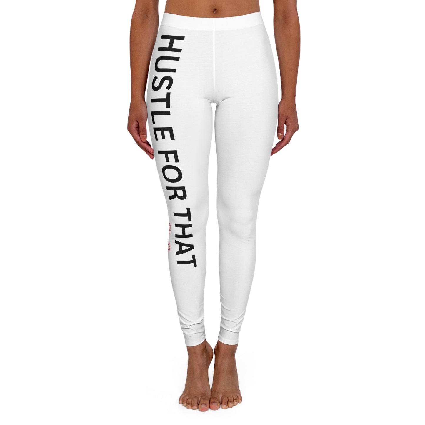 HUSTLE FOR THAT MUSCLE Women's Spandex Leggings (AOP)