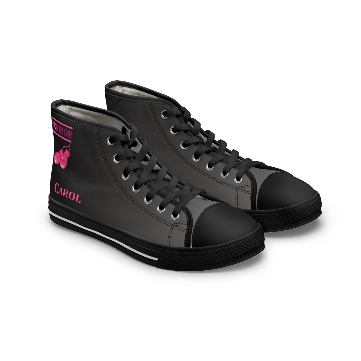 Warrier Pink Grey - DESIGN THEN PAY Women's High Top Sneakers