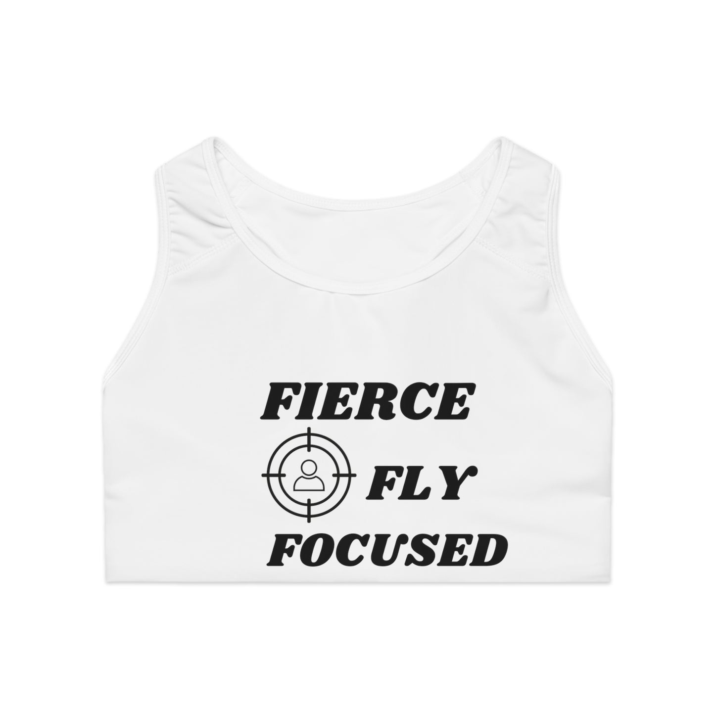 FIERCE FLY FOCUSED Sports Bra (AOP)