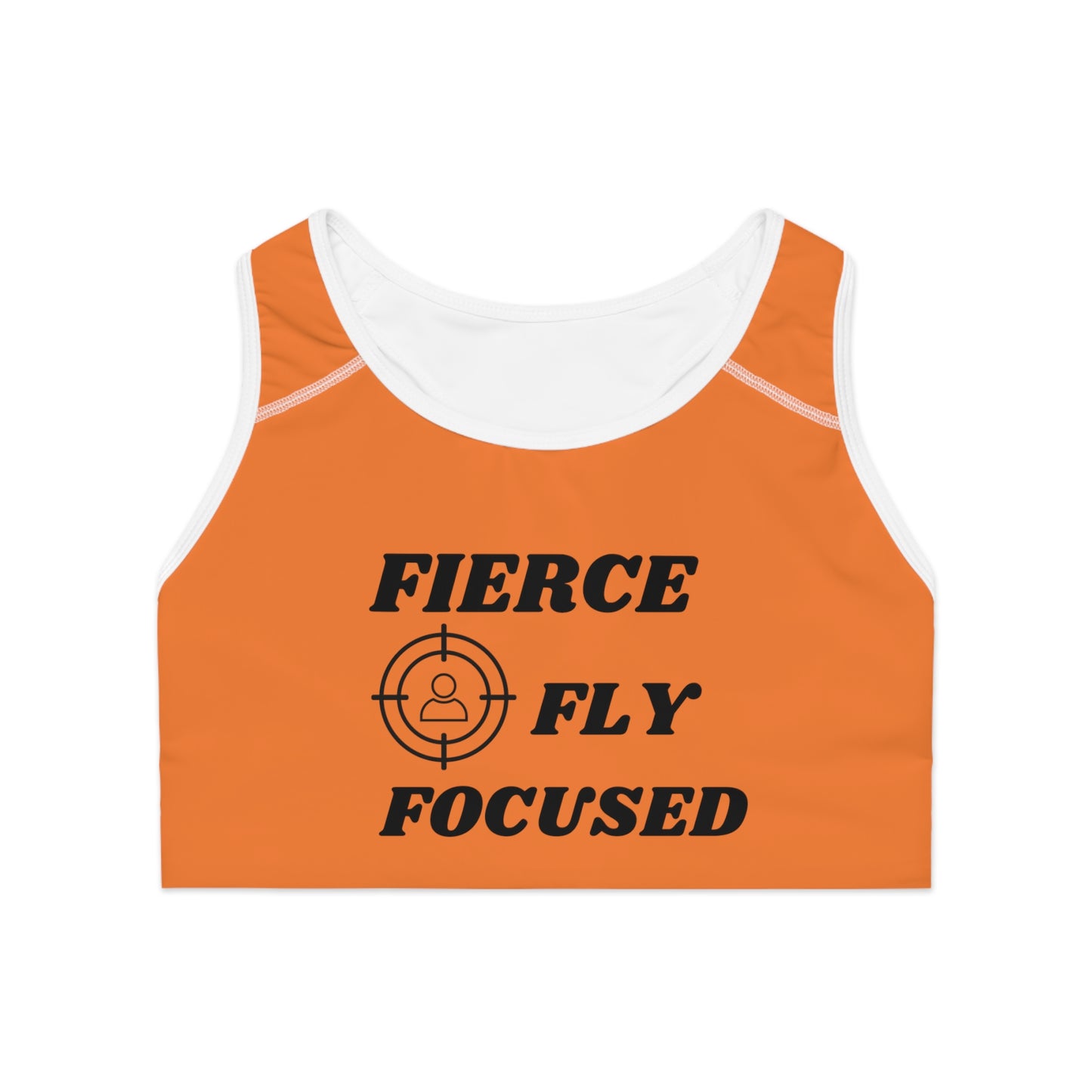 FIERCE FLY FOCUSED Sports Bra (AOP)