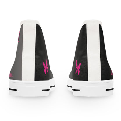 Warrier Pink Grey - DESIGN THEN PAY Women's High Top Sneakers