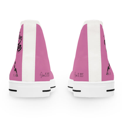 Team Bride P!   PERSONALIZE & CUSTOMIZE IT!  Women's High Top Sneakers