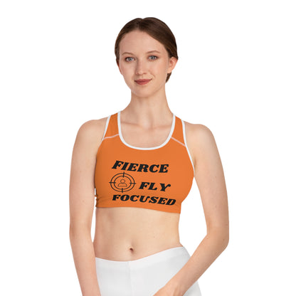 FIERCE FLY FOCUSED Sports Bra (AOP)