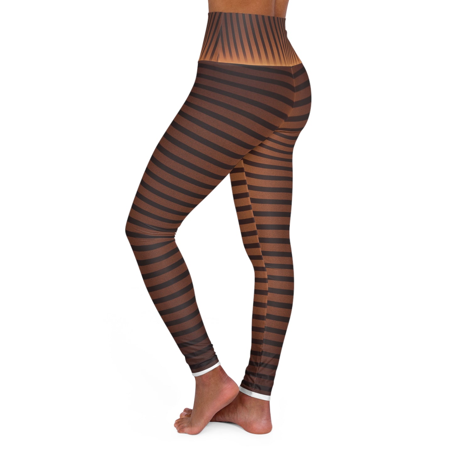 ONE MILE AT A TIME  High Waisted Yoga Leggings (AOP)