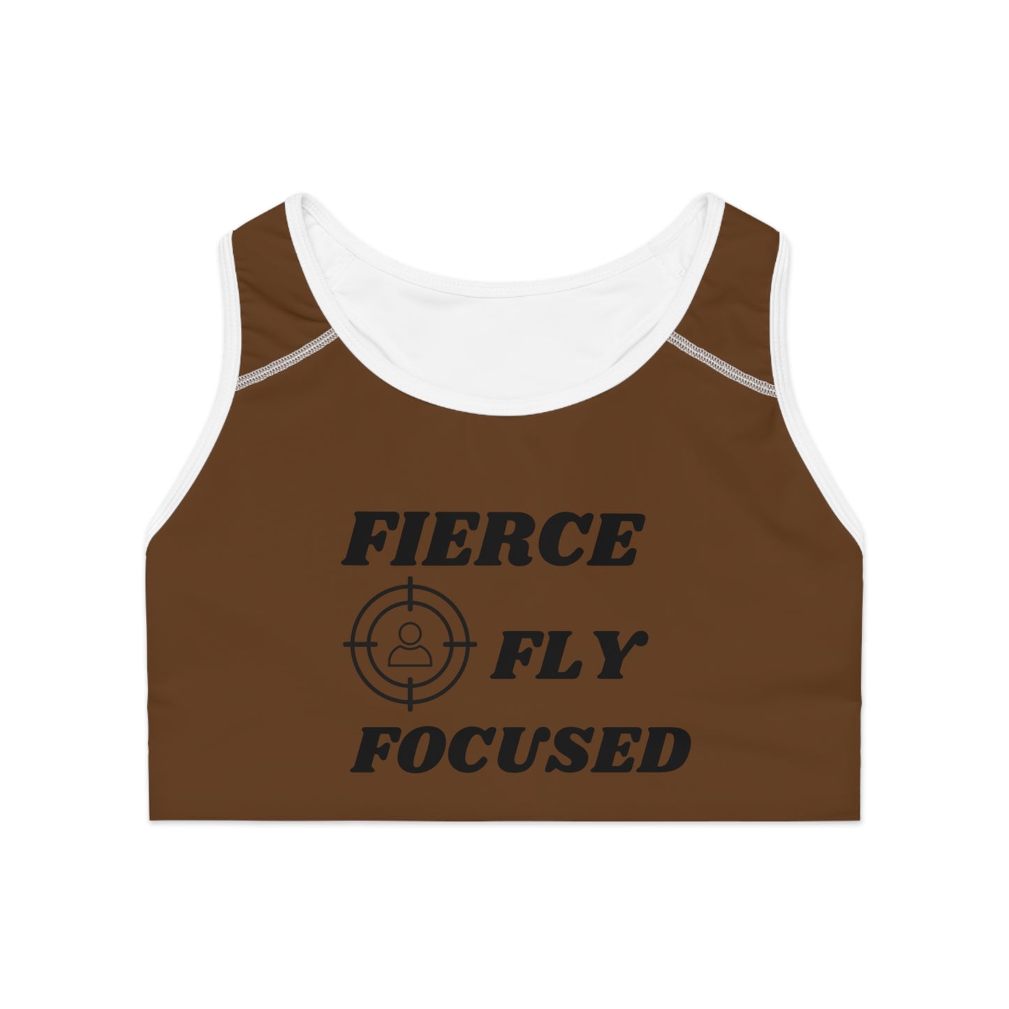 FIERCE FLY FOCUSED Sports Bra (AOP)