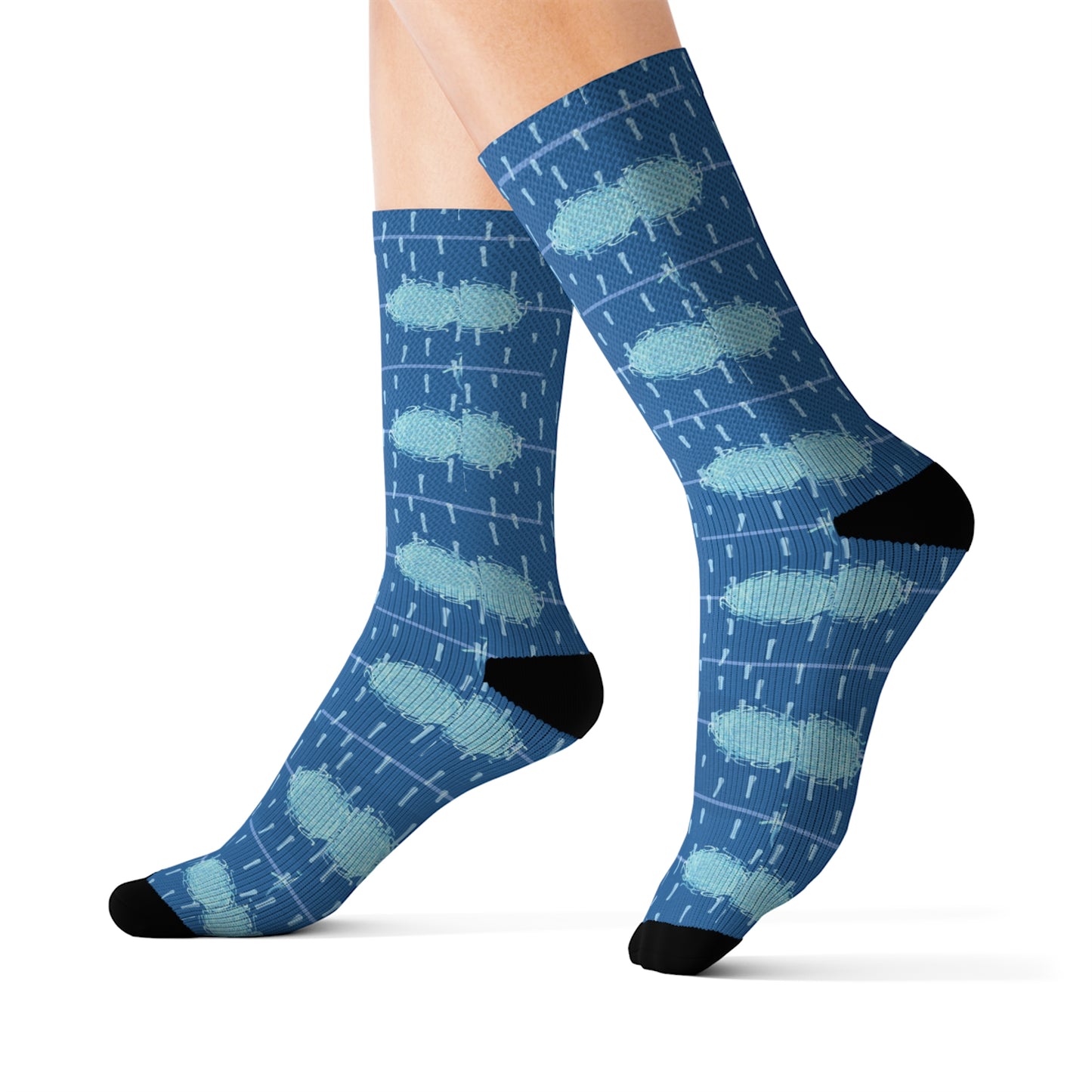 Blue spot Sublimation Socks