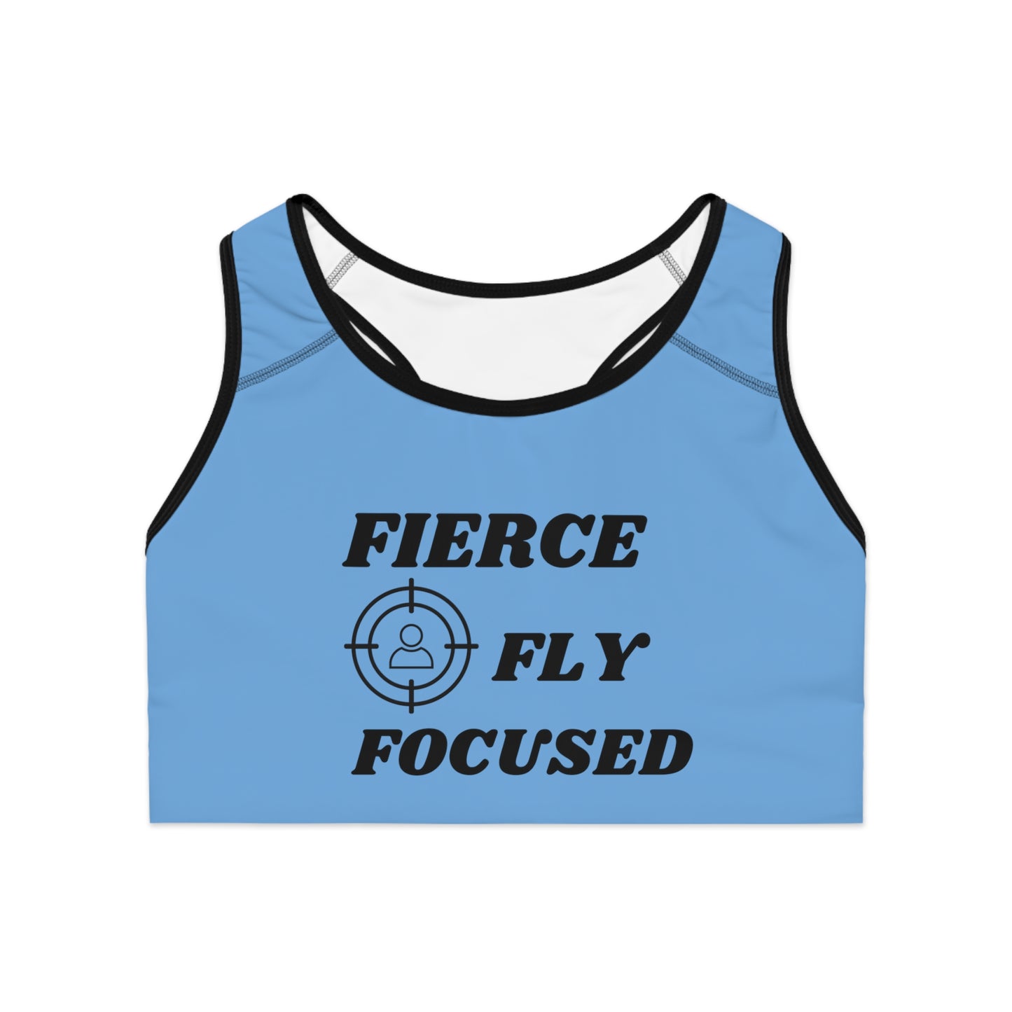 FIERCE FLY FOCUSED Sports Bra (AOP)