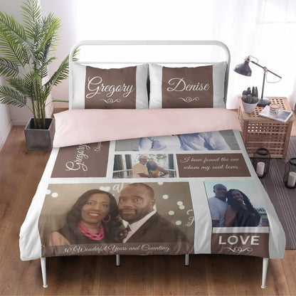 Custom Love Blanket - Personalized Photo Blanket - Anniversary Blanket