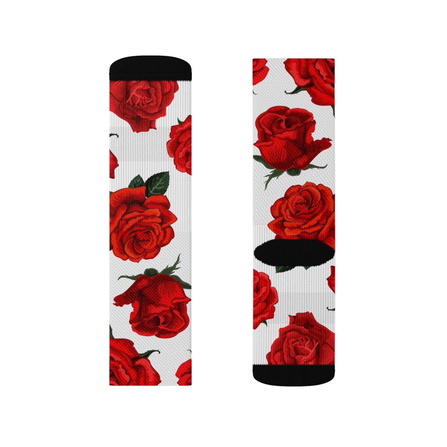 Rose Buds Sublimation Socks