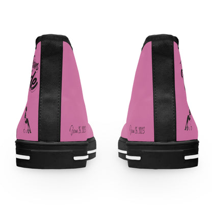 Team Bride P!   PERSONALIZE & CUSTOMIZE IT!  Women's High Top Sneakers