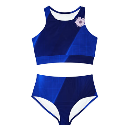 BLUE BEAUTY Sporty Bikini Set (AOP)