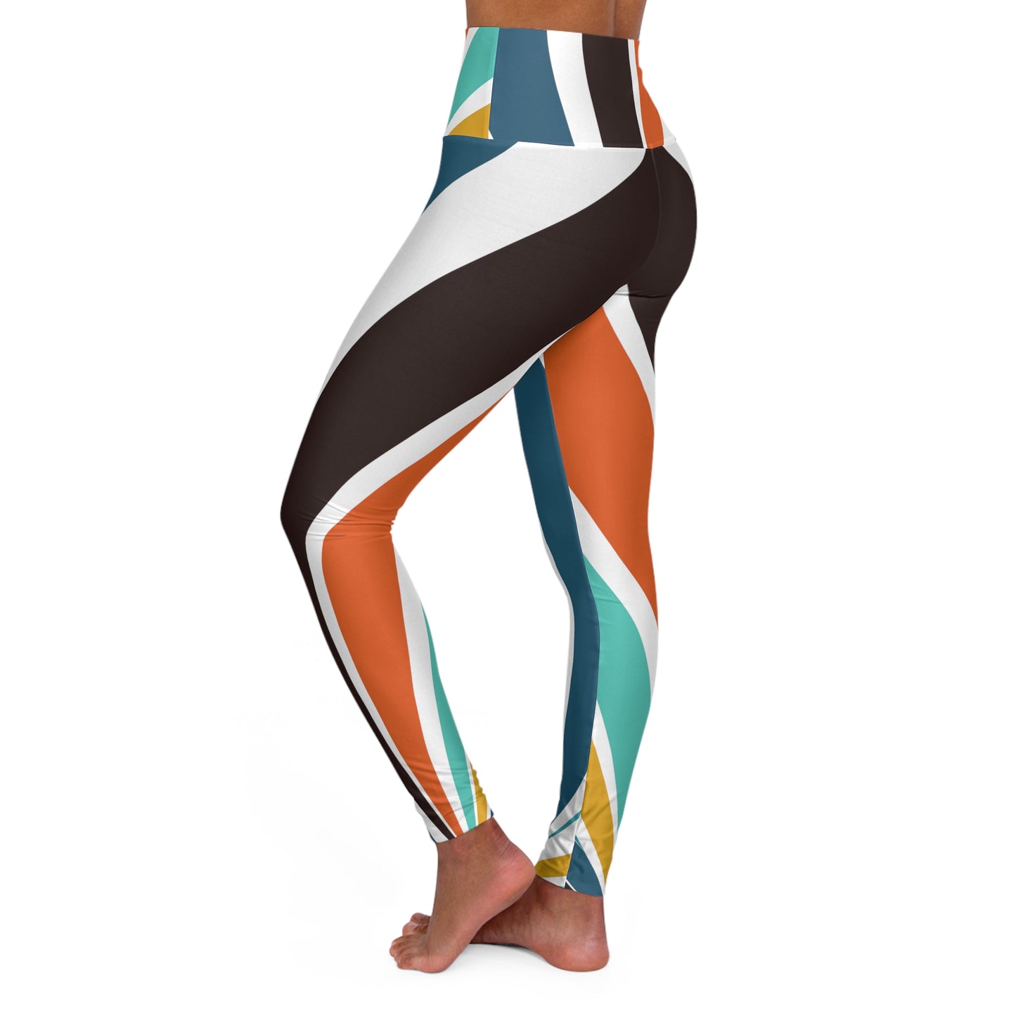 Color Galore High Waisted Yoga Leggings (AOP)