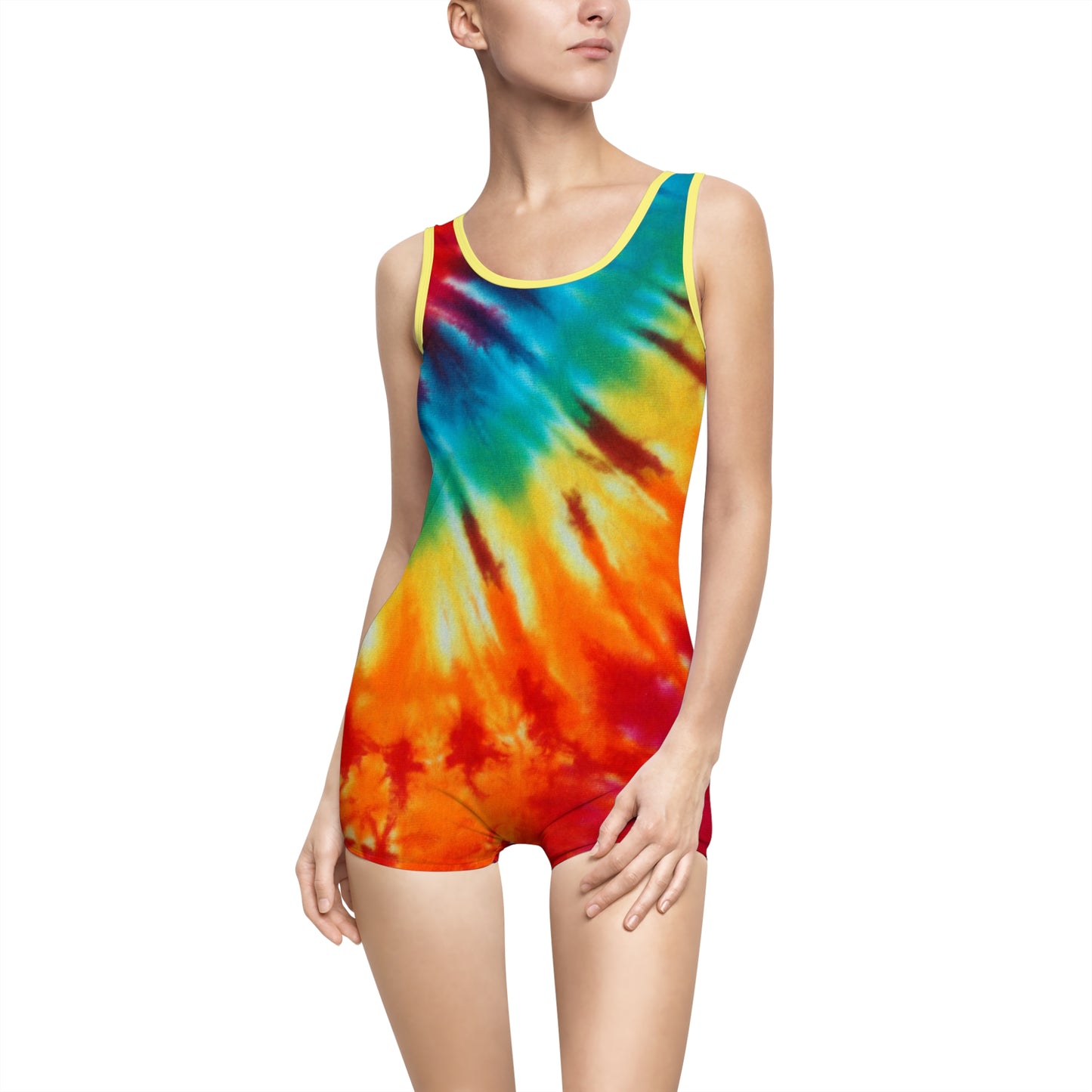 RAINBOW QUEST Women's Vintage Swimsuit (AOP)