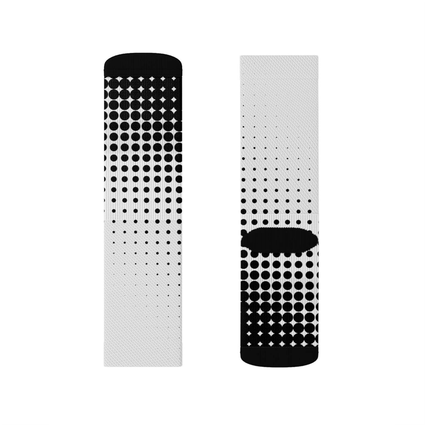 Black Dots Sublimation Socks