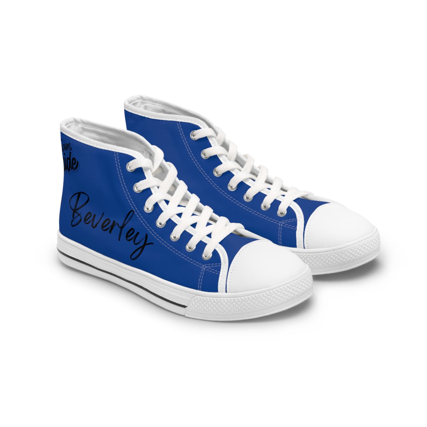 Team Bride B! DESIGN THEN PAY PERSONALIZE & CUSTOMIZE IT!Women's High Top Sneakers