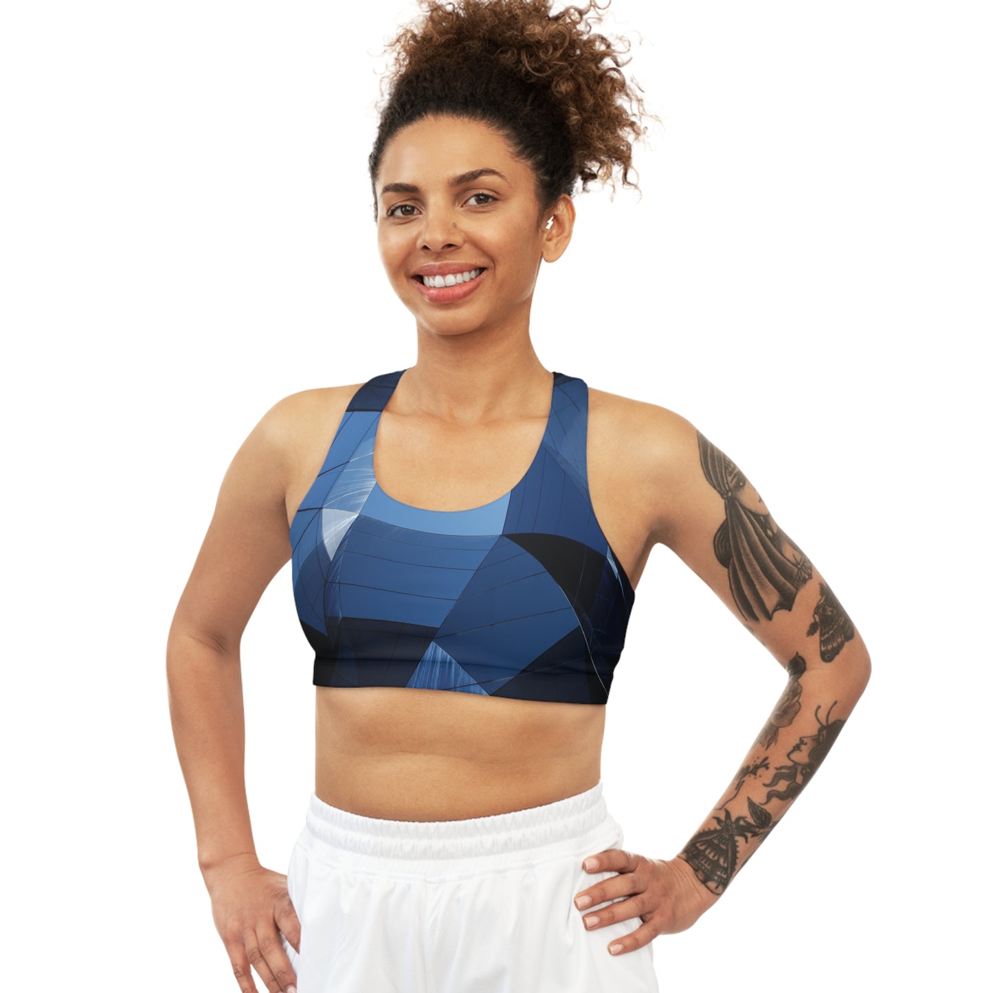 I WANT IT Seamless Sports Bra (AOP)