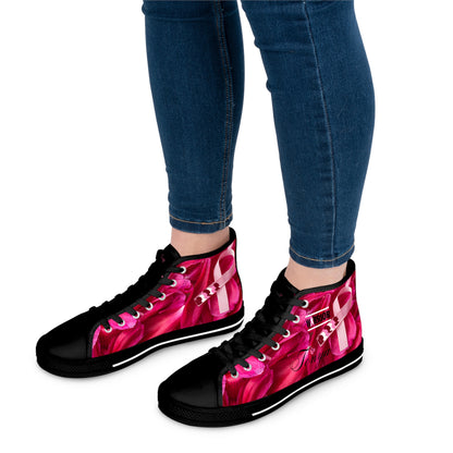 The Petal Pink  DESIGN THEN PAY Women's High Top Sneakers (Pay after you review the sneaker and Love it!