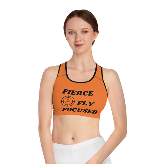 FIERCE FLY FOCUSED Sports Bra (AOP)