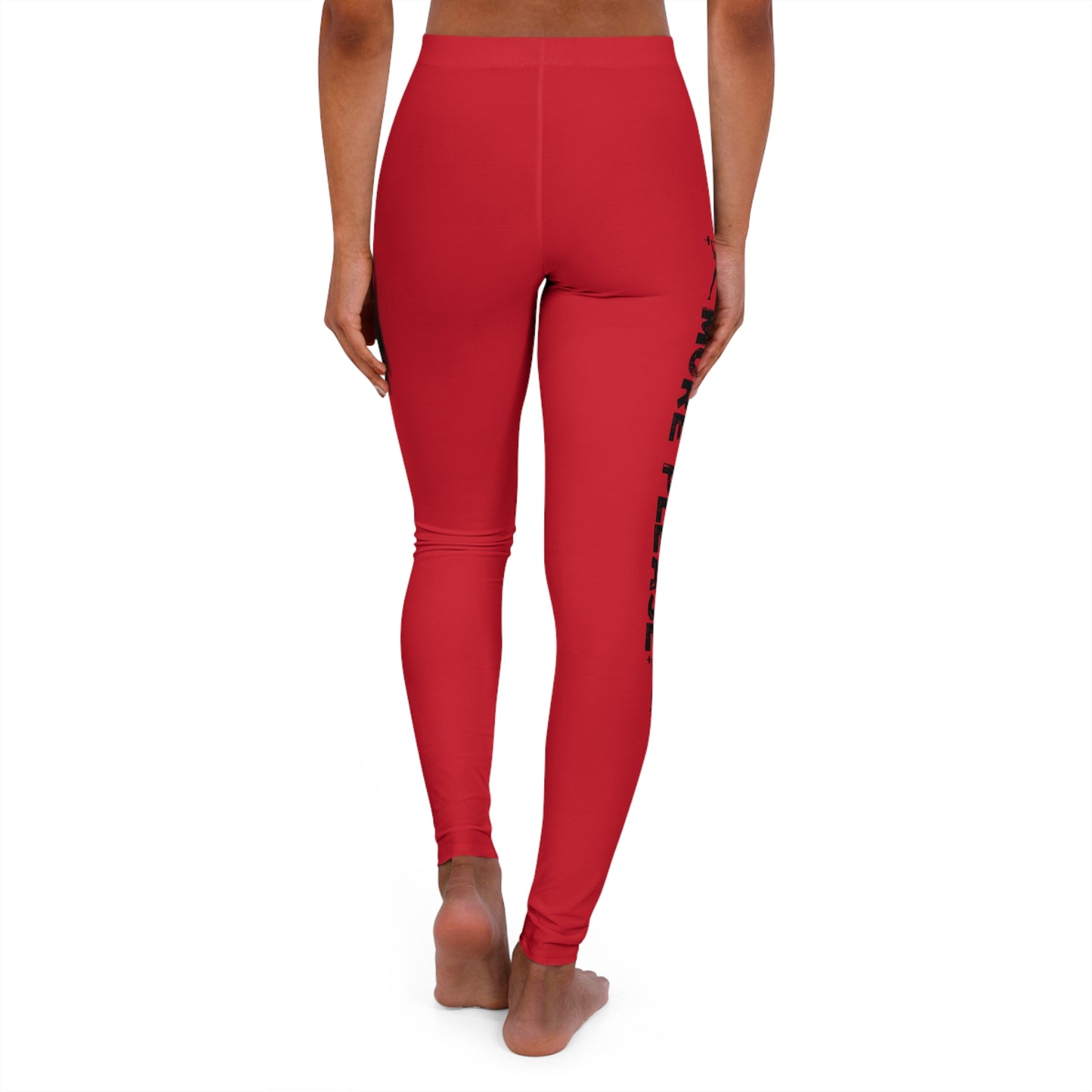 MORE PLEASE R Women's Spandex Leggings (AOP)