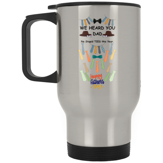 NO MORE TIES HOT CUP XP8400S Silver Stainless Travel Mug