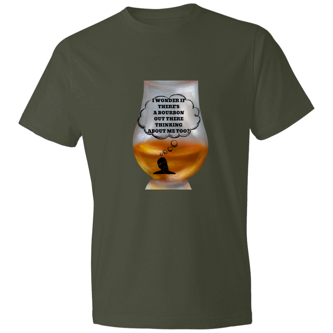 BOURBON THINKING 980 Lightweight T-Shirt 4.5 oz