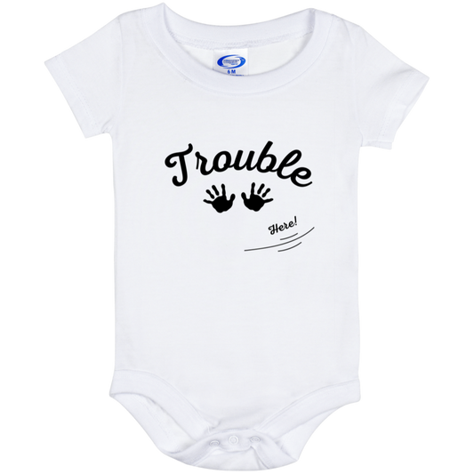 trouble (1) Trouble here(pair with mommy tee)  IO6M Baby Onesie 6 Month