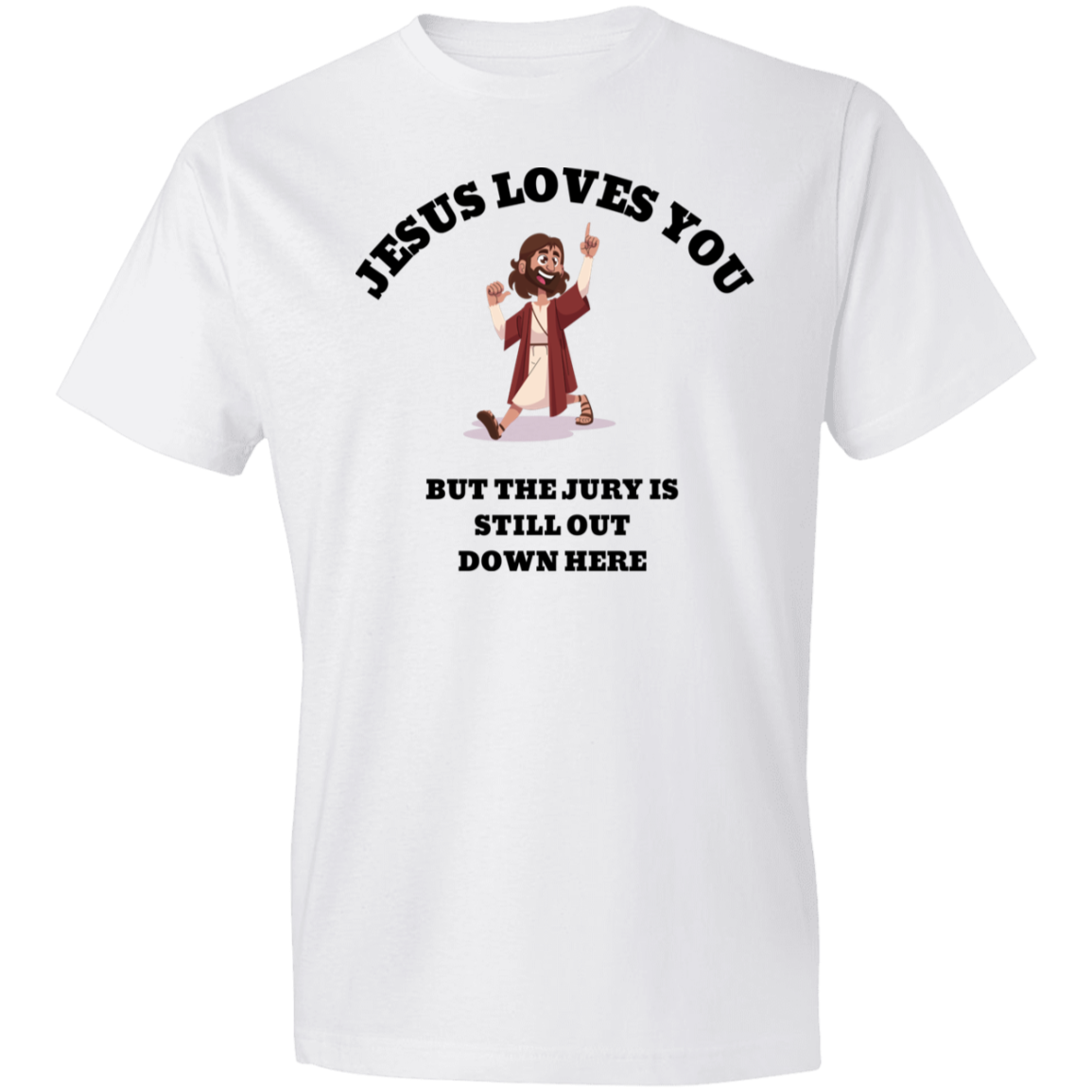 JESUS LOVES YOU JESUS LOVES YOU 980 Lightweight T-Shirt 4.5 oz