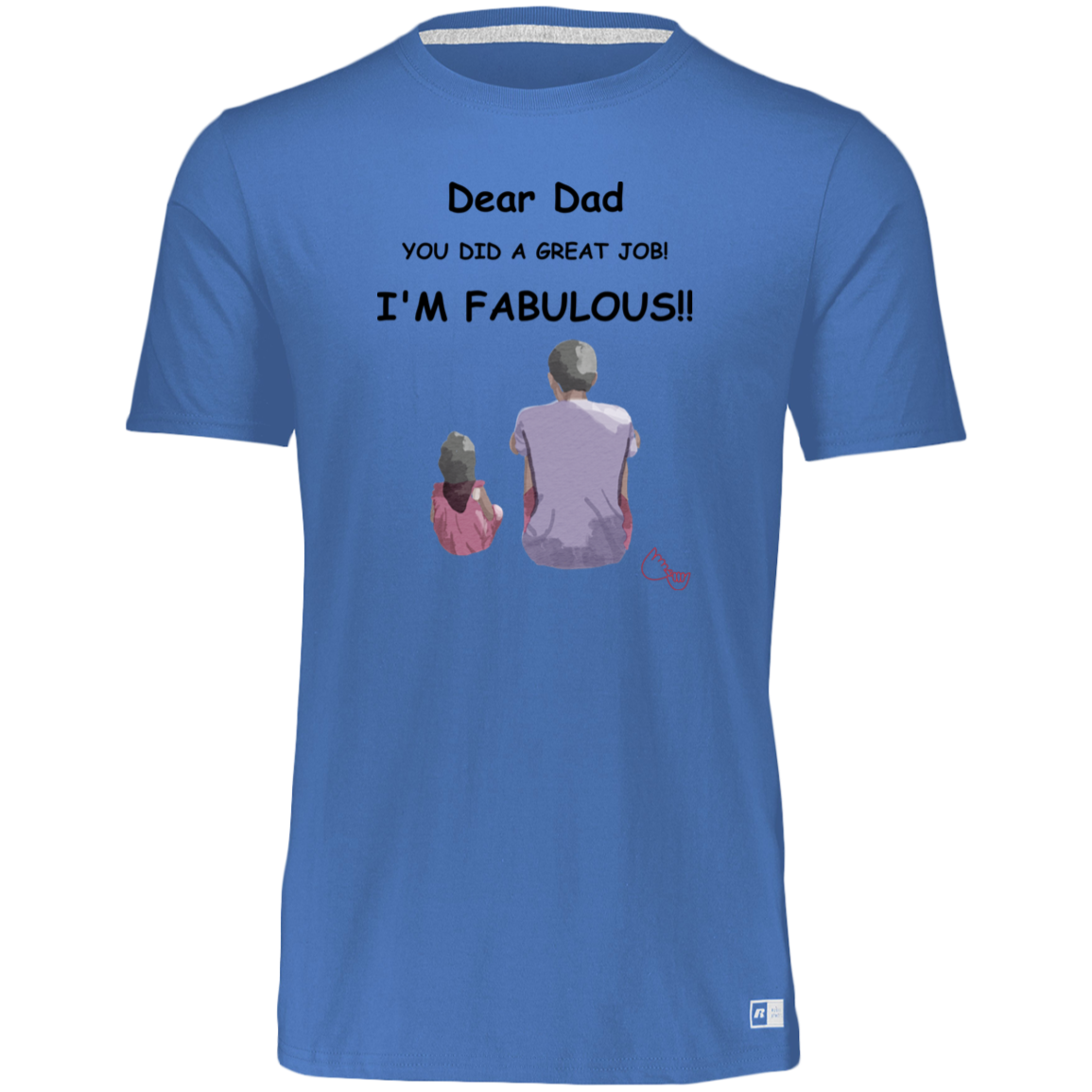 DAD I'M FABULOUS   64STTB Youth Essential Dri-Power Tee