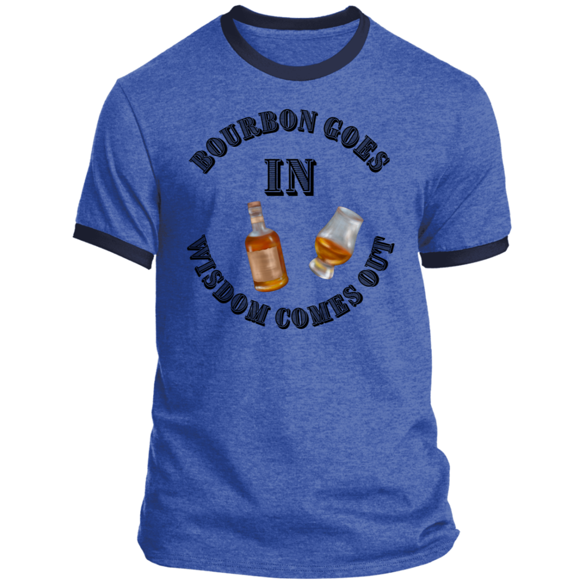 BOURBON B GOES IN Bourbon Goes in PC54R Ringer Tee