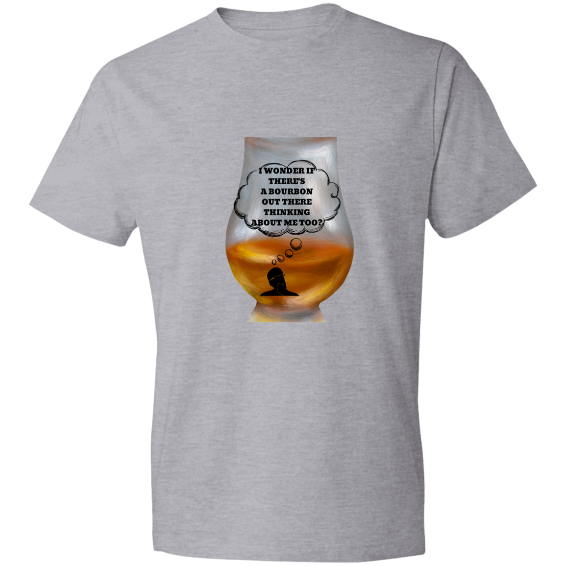 BOURBON THINKING 980 Lightweight T-Shirt 4.5 oz