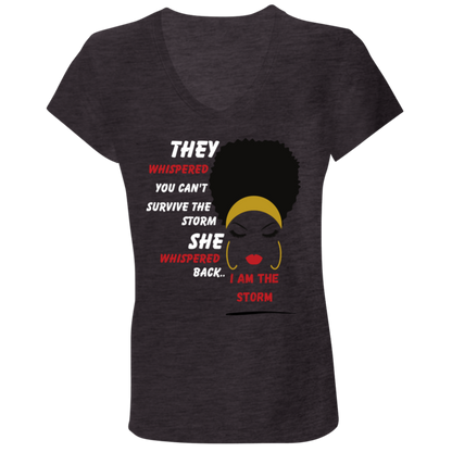 THEY WHISPERED W THEY WHISPERED B6005 Ladies' Jersey V-Neck T-Shirt