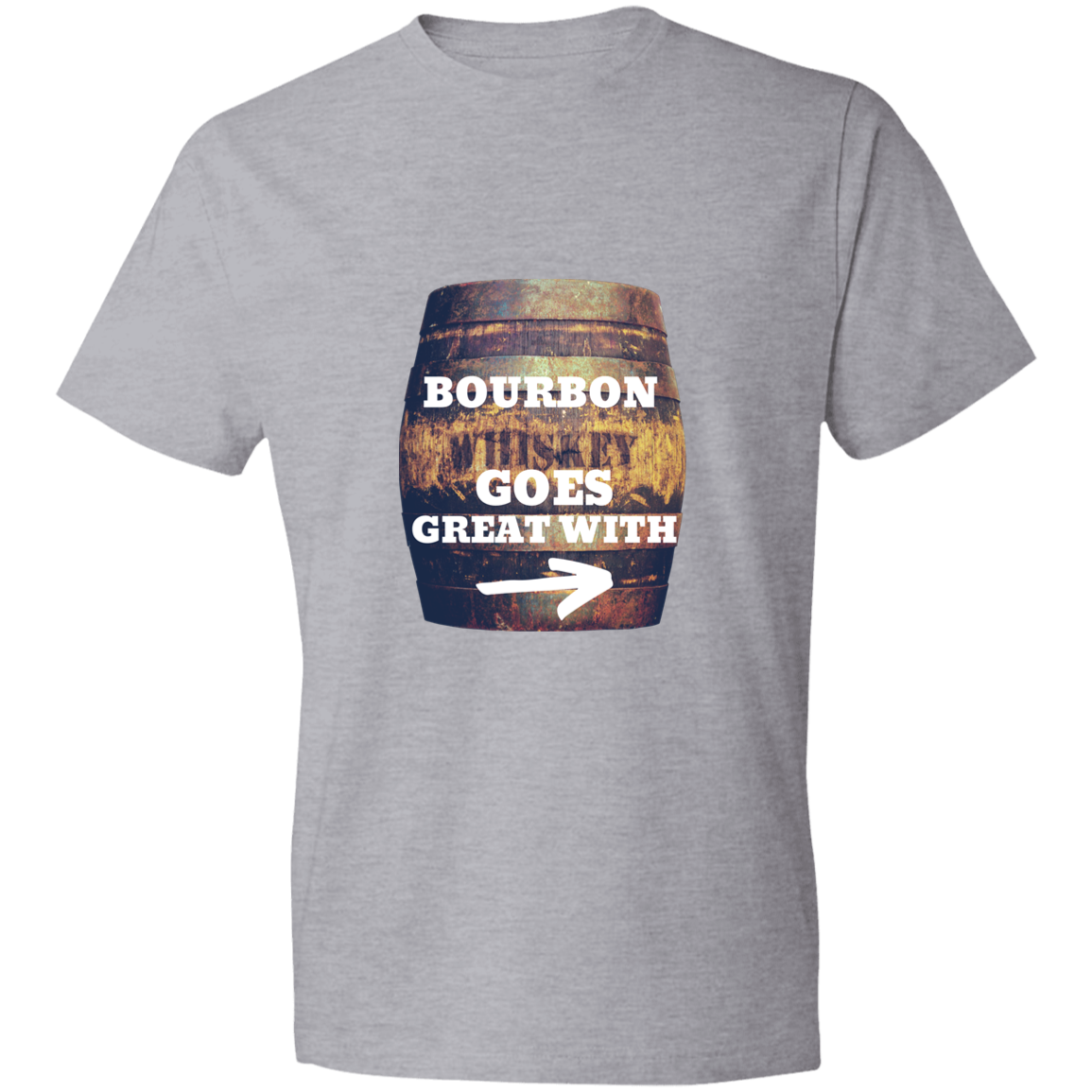 BOURBON GOES GREAT  (1) BOURBON GOES GREAT WITH 980 Lightweight T-Shirt 4.5 oz