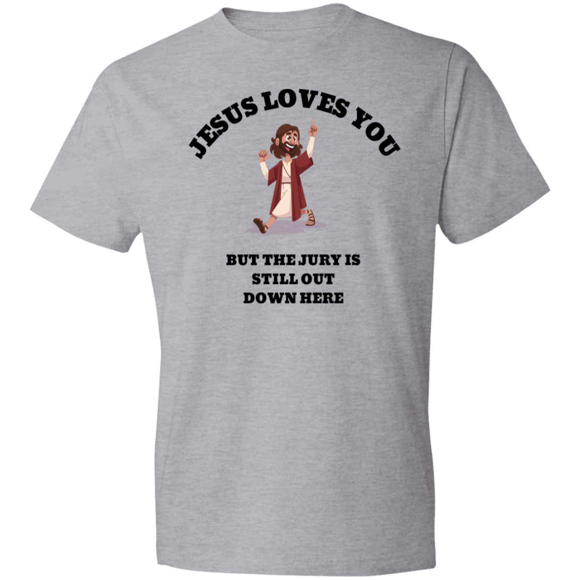 JESUS LOVES YOU JESUS LOVES YOU 980 Lightweight T-Shirt 4.5 oz