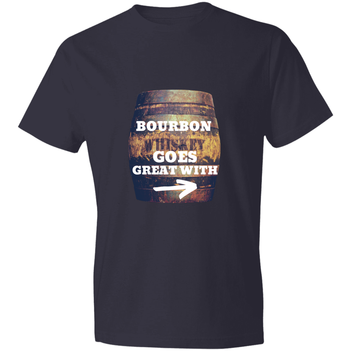 BOURBON GOES GREAT  (1) BOURBON GOES GREAT WITH 980 Lightweight T-Shirt 4.5 oz