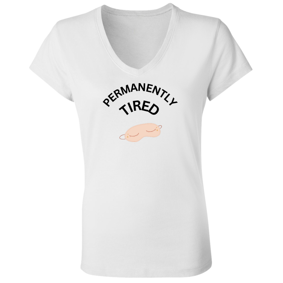 PERMANENTLY B6005 Ladies' Jersey V-Neck T-Shirt