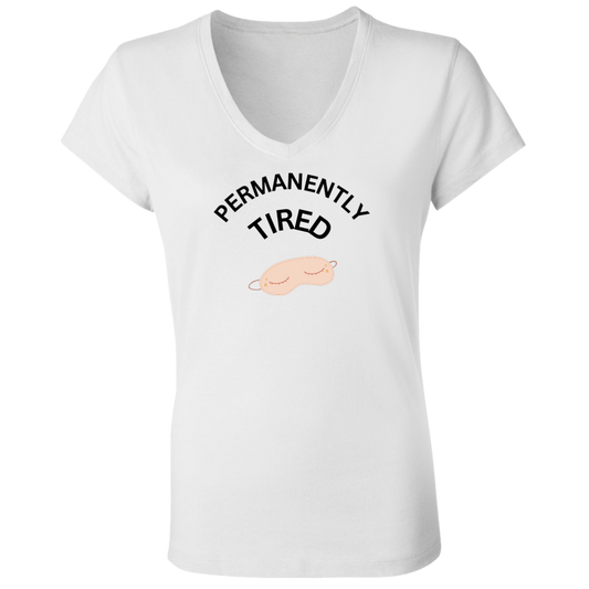 PERMANENTLY B6005 Ladies' Jersey V-Neck T-Shirt