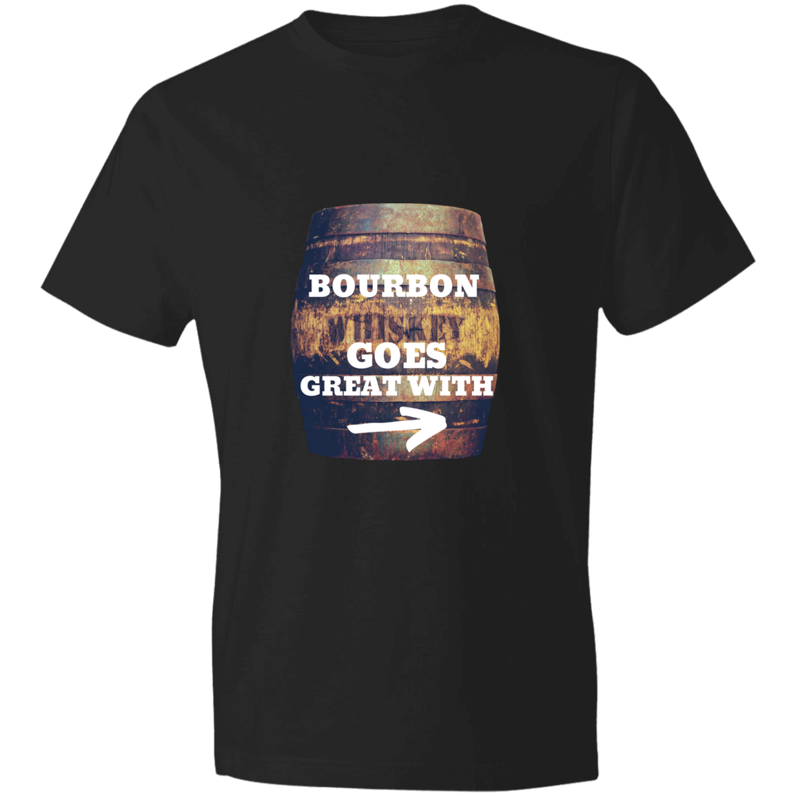 BOURBON GOES GREAT  (1) BOURBON GOES GREAT WITH 980 Lightweight T-Shirt 4.5 oz