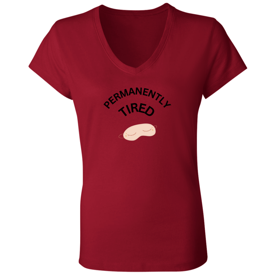 PERMANENTLY B6005 Ladies' Jersey V-Neck T-Shirt