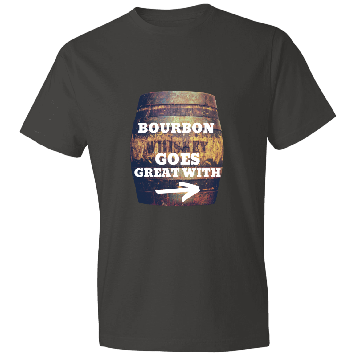 BOURBON GOES GREAT  (1) BOURBON GOES GREAT WITH 980 Lightweight T-Shirt 4.5 oz