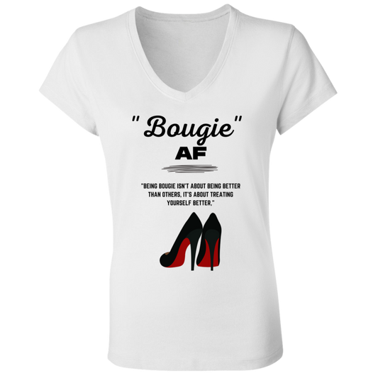 Bougie AF (1) BOUGIE AF 1 B6005 Ladies' Jersey V-Neck T-Shirt