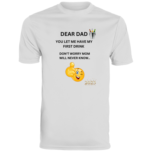 DAD FIRST DRINK 790 Men's Moisture-Wicking Tee