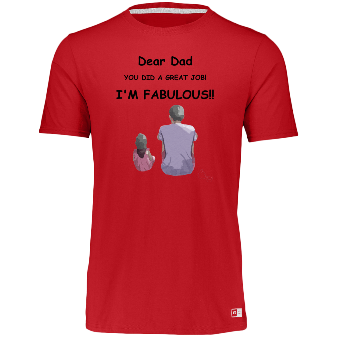 DAD I'M FABULOUS   64STTB Youth Essential Dri-Power Tee