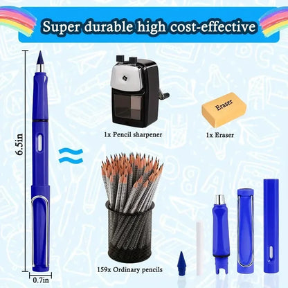 12pcs Colored Infinite Pencil with Eraser Long Lasting Writing