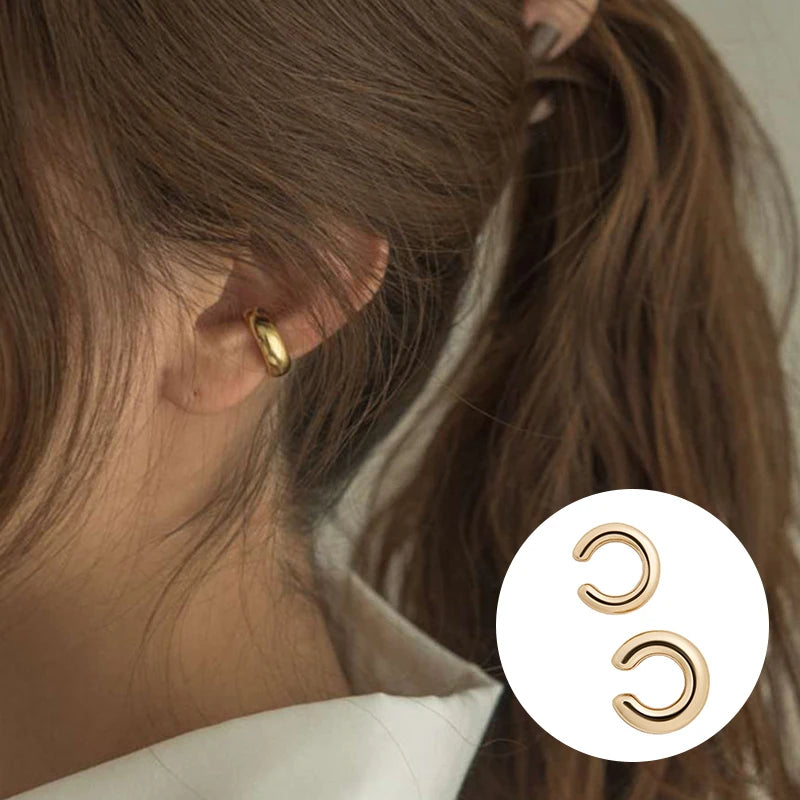 Gold Silver Ear Cuff Without Piercing Ear Clips