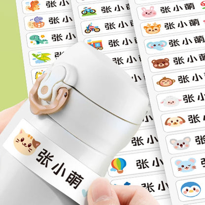 120Pcs Name Tag Sticker Customize Waterproof